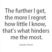 Knowledge quote by Claude Monet