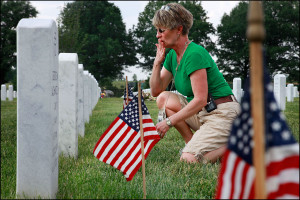 Anita Dixon, whose son Army Sgt. Evan Parker was killed while serving ...