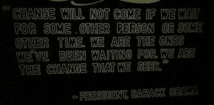 President #Barak #Obama #quote #change
