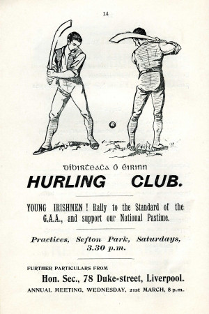 plea for young Irishmen to attend hurling practices at Sexton Park ...