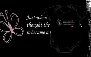 Louise Parton › Portfolio › The Butterfly Quote T-Shirt