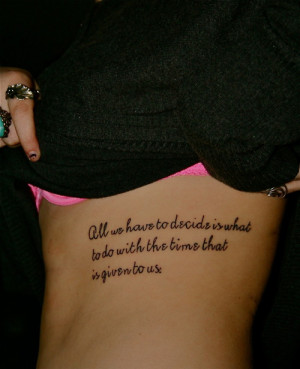Tattoo Quotes On Rib Cage For Girls picture