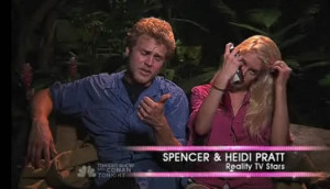 Spencer shouting out of the back of a limo, as him and Heidi leave the ...