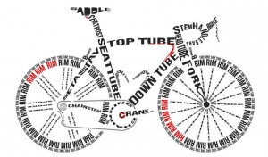 Anatomy of a Road Bike #cycling #illustration