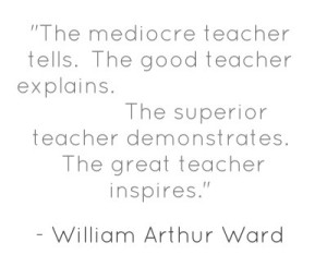 monika.zajac.5070 The great teacher inspires - William Arthur Ward