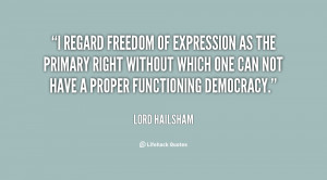 regard freedom of expression as the primary right without which one ...