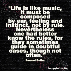 Happy Life Quotes For You: Life Is Like A Music Quote Of The Day And ...