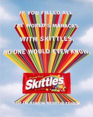 Skittles - ' the rainbow' campaign