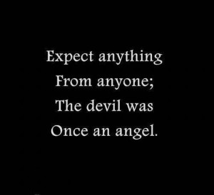 The devil was once an angel