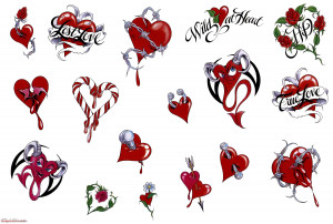 beautiful heart tattoos by hdlovingwallpapers.blogspot.com