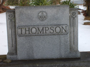 Thompson Headstone Picture