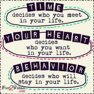 ... Decides Who Will Stay in Your Life & You Like This Life Quote