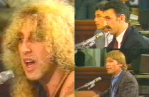 Above is Dee Snider, John denver and Frank Zappa testifying before ...