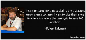 ... time to shine before the team gets to have 400 members. - Robert