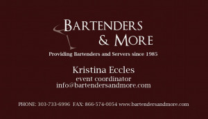 These are the bartender cards and more Pictures