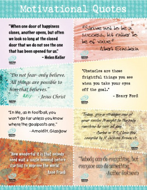 16 Inspirational Quotes. Words can inspire children to achieve. Cut ...