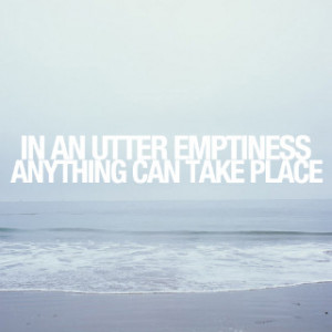in emptiness