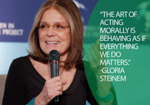 Gloria Steinem led the launch of the national feminist magazine 