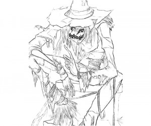 Batman Arkham City Riddler Scarecrow Character Coloring Pages picture