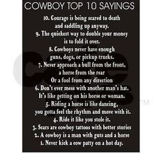 cowboy sayings and quotes cowboy top 10 sayings cowboy quotes amp
