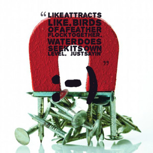 Quotes Picture: like attracts like birds of a feather flock together ...