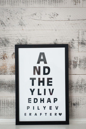 Eye Chart Quote Art | Erica Sooter for Silhouette