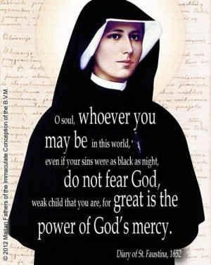 St. Faustina Kowlaska pray for us. Apostle of the Divine Mercy. Feast ...