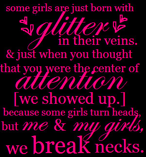... born with glitter in their veins attitude quote Sayings Just For Girls