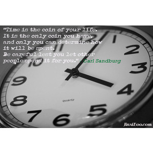 Quote About Spending Time Wisely Carl Sandburg
