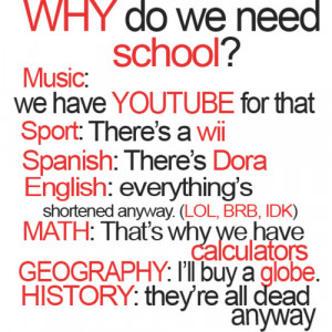 Funny School Quotes For Teenagers