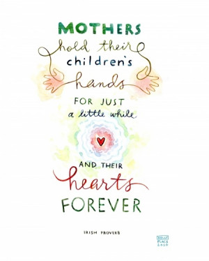 mothers irish proverb 5x7 print