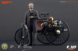 Karl Benz Scale figures: karl benz