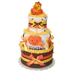 Mommys Little Pumpkin Diaper Cake picture