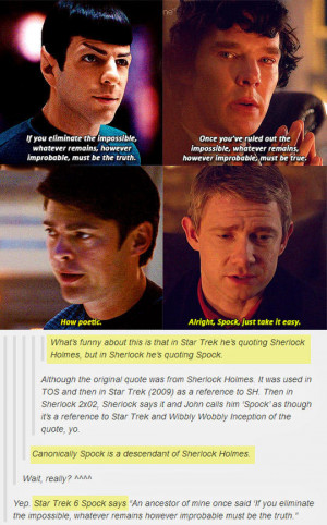 Mr. Spock is Related to Sherlock Holmes random