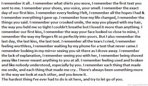 Love Quote : I remember it all.