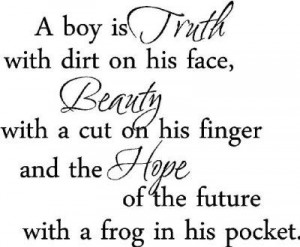 Cute wall quote for a baby boy nursery - ...