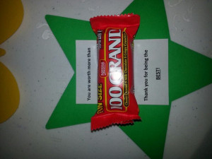 Employee Appreciation Sayings With Candy 100 grand candy gram