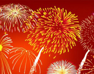 New Year Sparklers Fireworks