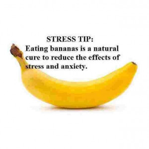 Bananas help reduce stress & anxiety