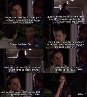 One of the sweetest Psych moments ever :) I want my own Shawn!