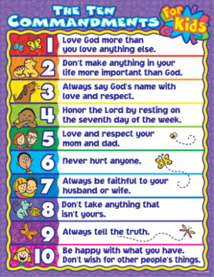 Ten Commandments for Kids