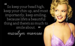 Marilyn Monroe smile Picture Quote