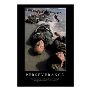 Perseverance: Inspirational Quote Poster