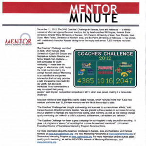 Coaches Compete to Recruit Most Mentors