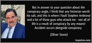 ... conspiracy by any means! Accident occurs alongside conspiracy