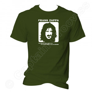 Frank Zappa Ultimate Rule Quote - Men's T-shirt Military