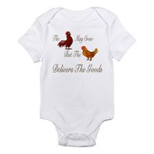The Rooster May Crow But.. Infant Bodysuit for