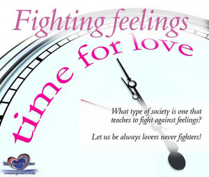 Inspirational Quote: Fighting feelings