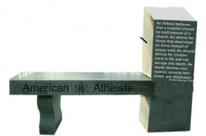 quote on it says: “An atheist believes that a hospital should ...