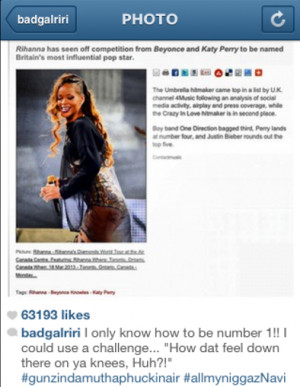 Full caption from Rihanna's Instagram post